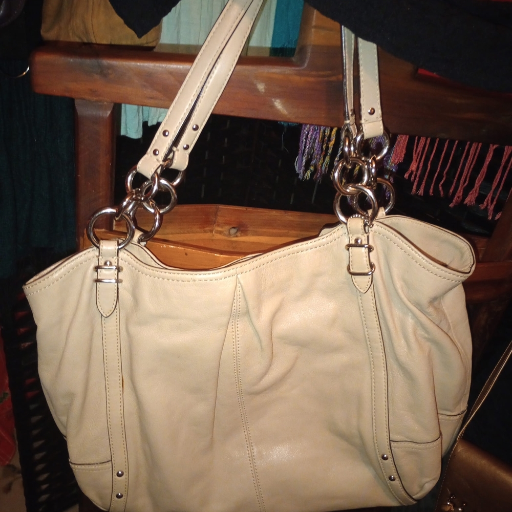 BUNDLE! Coach Bag, Size 10 Pants, Top, And Bronze Purse - Picture 2 of 4